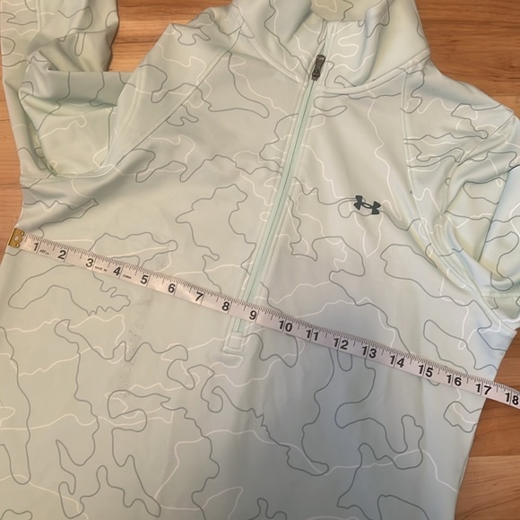 Under Armor Fitted Zip Jacket Mint Green Medium - Picture 7 of 9